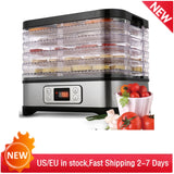 Professional High Quality Food Dehydrator Machine  Electric Multi-Tier Food Preserver for Meat or Beef Fruit Vegetable Dryer  12.6 x 9.8 x 7.9