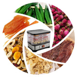 Professional High Quality Food Dehydrator Machine  Electric Multi-Tier Food Preserver for Meat or Beef Fruit Vegetable Dryer  12.6 x 9.8 x 7.9