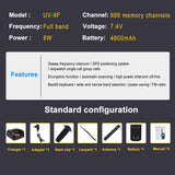 GPS Walkie Talkie UV8F Transciver Fast Scan frquency and pairing ham radio amateur Radio station