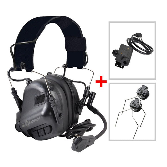 High Quality Full Set EARMOR New Headband M32 MOD3 Headset & M51 PTT& ARC Rail Adapter Sets for Shooting Noise Clearance Aviation Communication