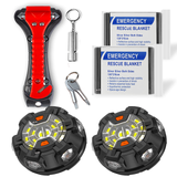 SOS Flash Car Emergency Light Kit Homologated Approved  Road Flares Safety Flashing Warning Magnetic Beacon Police Light