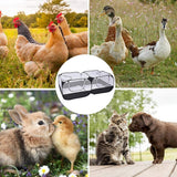 Foldable Double Room Cage Fence Tent Portable Breathable for Chick Rabbit Small Pet Outdoor