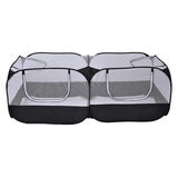 Foldable Double Room Cage Fence Tent Portable Breathable for Chick Rabbit Small Pet Outdoor