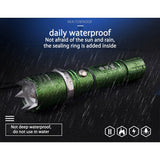 EDC Defense Touch with attack head Rechargeable Flashlight 90000 Lumens Led Flashlight Upgraded P70 Lighting Zoomable for Outdoor Emergency