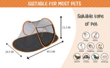 Ultra Light Pet Soft Dog Cat Outdoor Enclosure Portable Cage Play Net Folding Tent For Cats Puppy Net Tents Dogs House Bed With Carry Bag