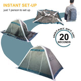 2022 New! Innovative Inflatable Tent 2-3 Persons Camping Tents Pop-up Backpacking Outdoor Mosquito Net Wigwam Protection Tent Sun Shade Awning