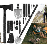 High Quality Multifunctional Folding Tactical Axe & Shovel Survival Kit Shovel Ax Set Tactical Hatchet Spade Tomahawk Portable Outdoor Camping Garden Tools