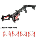 New Upgraded! Enhanced Edition! Semi-Automatic Powerful Slingshot Rifle Portable Slingshot Bow for Outdoor Hunting and Shooting