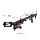 New Upgraded! Enhanced Edition! Semi-Automatic Powerful Slingshot Rifle Portable Slingshot Bow for Outdoor Hunting and Shooting