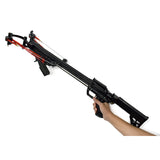 New Upgraded! Enhanced Edition! Semi-Automatic Powerful Slingshot Rifle Portable Slingshot Bow for Outdoor Hunting and Shooting