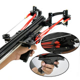 New Upgraded! Enhanced Edition! Semi-Automatic Powerful Slingshot Rifle Portable Slingshot Bow for Outdoor Hunting and Shooting