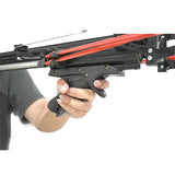 New Upgraded! Enhanced Edition! Semi-Automatic Powerful Slingshot Rifle Portable Slingshot Bow for Outdoor Hunting and Shooting