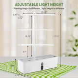 Adjustable LED With Kit For Garden Planter Kitchen Smart Herb Grow Germination System Indoor Growing Hydroponics Growing System