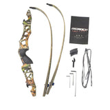 Camo Hunting 64 Inches Traditional ILF Recurve Bow For Archery Outdoor Sport Hunting Practice Whole Kits