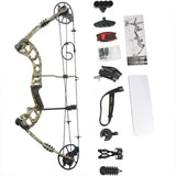 1Set Powerful Compound Bow Camo Arrows Aviation Aluminum With 30-70lbs adjustable Draw Weight for Shooting Hunting