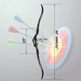 Upgraded 62 ILF Recurve Bow with Gordon Limbs 30-50Lbs for Adult Archery Hunting Athletic Right Hand