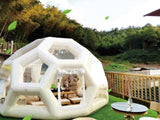 2022 New! Innovative Space Age Tech Triangle Inflatable Bubble Room 3/4m House Hotel Restaurant Commercial Transparent Scenic Starry  House Tent