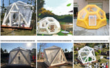 2022 New! Innovative Space Age Tech Triangle Inflatable Bubble Room 3/4m House Hotel Restaurant Commercial Transparent Scenic Starry  House Tent