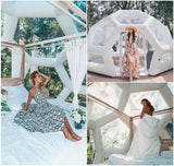 2022 New! Innovative Space Age Tech Triangle Inflatable Bubble Room 3/4m House Hotel Restaurant Commercial Transparent Scenic Starry  House Tent