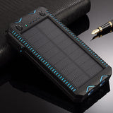 80000mAh Solar Power Bank High-Capacity Phone Charging Power Bank with Cigarette Lighter Double USB Outdoor Emergency Charger