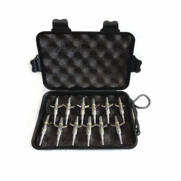 12Pcs Archery Swhacker Broadheads with Box 100 Grain 1.75