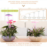 Gen 3 UFO Flower Pot Greenhouse Grow Starter Kit Self Watering Indoor Planter Hydroponic Herb Garden 16W New LED Growth Light with Stand