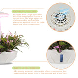 Gen 3 UFO Flower Pot Greenhouse Grow Starter Kit Self Watering Indoor Planter Hydroponic Herb Garden 16W New LED Growth Light with Stand