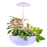 Gen 3 UFO Flower Pot Greenhouse Grow Starter Kit Self Watering Indoor Planter Hydroponic Herb Garden 16W New LED Growth Light with Stand