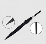 21/26 inch 2 in 1 metal multifunctional self-defense trekking pole protective umbrella outdoor hiking camping tool long handle umbrella