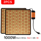 Ultra Thin 2500W LED Grow Light Full Spectrum Phyto Lamp AC85-240V EU US Plug For Greenhouses Indoor Led Plant Lamp For Hydroponic