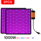 Ultra Thin 2500W LED Grow Light Full Spectrum Phyto Lamp AC85-240V EU US Plug For Greenhouses Indoor Led Plant Lamp For Hydroponic