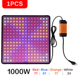 Ultra Thin 2500W LED Grow Light Full Spectrum Phyto Lamp AC85-240V EU US Plug For Greenhouses Indoor Led Plant Lamp For Hydroponic