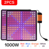 Ultra Thin 2500W LED Grow Light Full Spectrum Phyto Lamp AC85-240V EU US Plug For Greenhouses Indoor Led Plant Lamp For Hydroponic