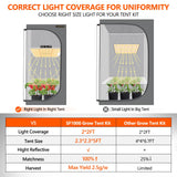 Big Sales! SF1000 LED Grow Light+70x70x160cm Grow Tent Kits with Carbon Filter For Indoor VEG Plants Flowers