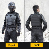 High Quality!Tactical Military Armor Fullbody Suit Set Outdoor Multi Detachable Vests for Hunting Airsoft Shooting CS Wargame Protective Equipment