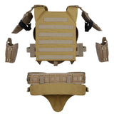 High Quality!Tactical Military Armor Fullbody Suit Set Outdoor Multi Detachable Vests for Hunting Airsoft Shooting CS Wargame Protective Equipment