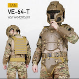 High Quality!Tactical Military Armor Fullbody Suit Set Outdoor Multi Detachable Vests for Hunting Airsoft Shooting CS Wargame Protective Equipment