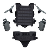 High Quality!Tactical Military Armor Fullbody Suit Set Outdoor Multi Detachable Vests for Hunting Airsoft Shooting CS Wargame Protective Equipment