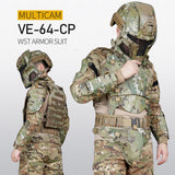 High Quality!Tactical Military Armor Fullbody Suit Set Outdoor Multi Detachable Vests for Hunting Airsoft Shooting CS Wargame Protective Equipment