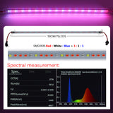 LED Grow Light 220V 75 LEDs 50cm LED Grow Tube 2-12pcs with EU Plug Sunlike Full Spectrum For indoor Flower Rack Plants Growing.