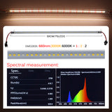 LED Grow Light 220V 75 LEDs 50cm LED Grow Tube 2-12pcs with EU Plug Sunlike Full Spectrum For indoor Flower Rack Plants Growing.