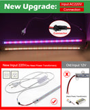 LED Grow Light 220V 75 LEDs 50cm LED Grow Tube 2-12pcs with EU Plug Sunlike Full Spectrum For indoor Flower Rack Plants Growing.