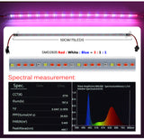 LED Grow Light 220V 75 LEDs 50cm LED Grow Tube 2-12pcs with EU Plug Sunlike Full Spectrum For indoor Flower Rack Plants Growing.