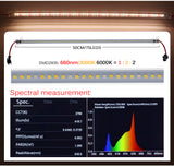 LED Grow Light 220V 75 LEDs 50cm LED Grow Tube 2-12pcs with EU Plug Sunlike Full Spectrum For indoor Flower Rack Plants Growing.