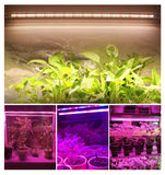 LED Grow Light 220V 75 LEDs 50cm LED Grow Tube 2-12pcs with EU Plug Sunlike Full Spectrum For indoor Flower Rack Plants Growing.