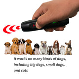 Upgraded! more powerful! Pet Dog Repeller Ultrasonic Anti Barking Training Stop Bark Control Device Dog Ultrasonic Repeller With LED Flashlight