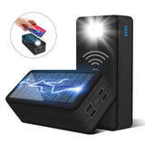 99000mah Power Bank Solar Wireless Fast Charging LED Light Portable Phone Charger External Battery For Xiaomi iPhone Samsung