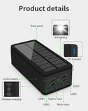 99000mah Power Bank Solar Wireless Fast Charging LED Light Portable Phone Charger External Battery For Xiaomi iPhone Samsung